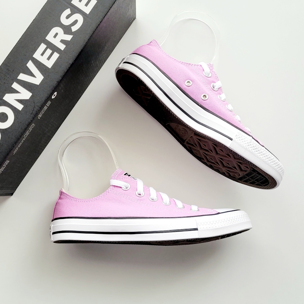Converse CTAS OX Peony Pink White Black Youth 3 - Picture 2 of 6